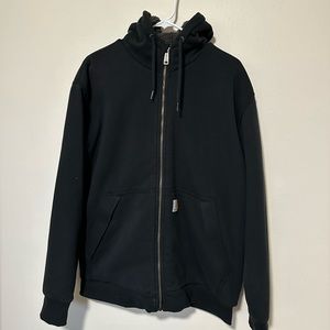 Rain Defender Relaxed Fit Midweight Sherpa Lined Full Zip Sweatshirt